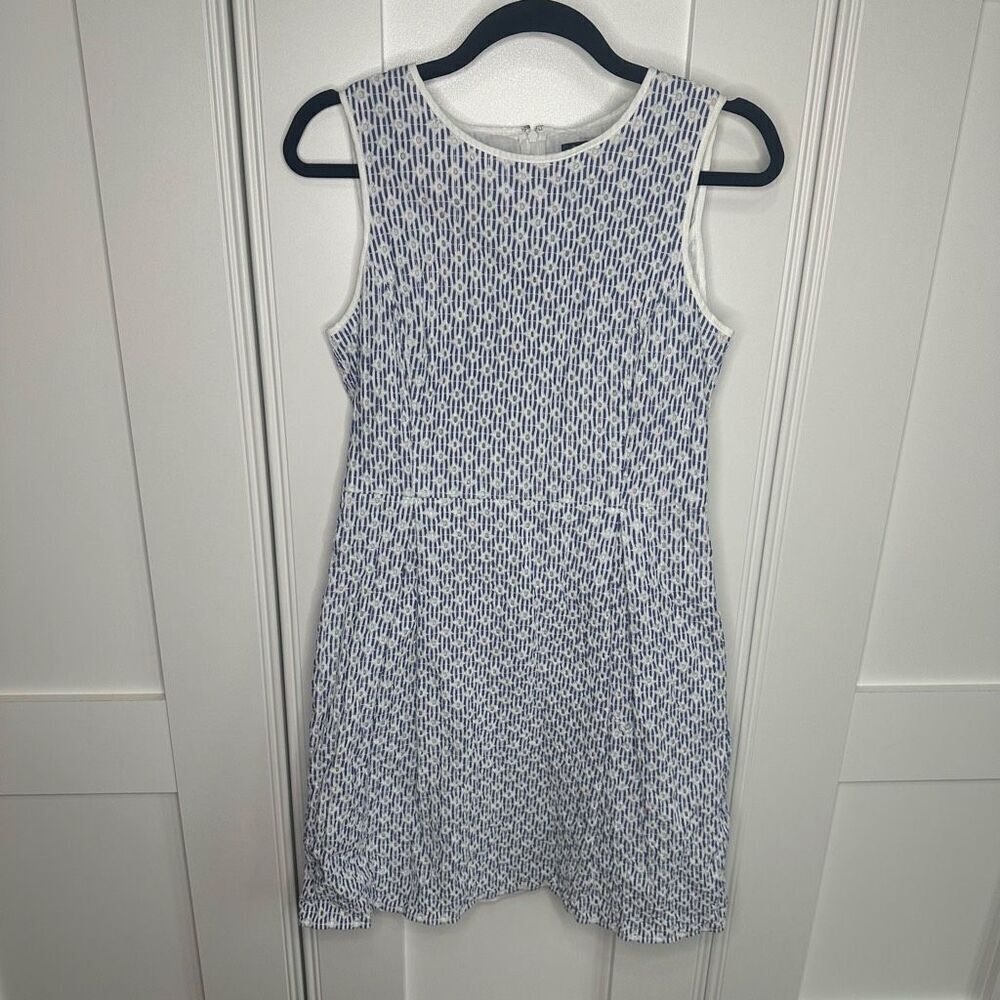 Brooks brothers Dress Size 10 Eyelet Blue white (v1)